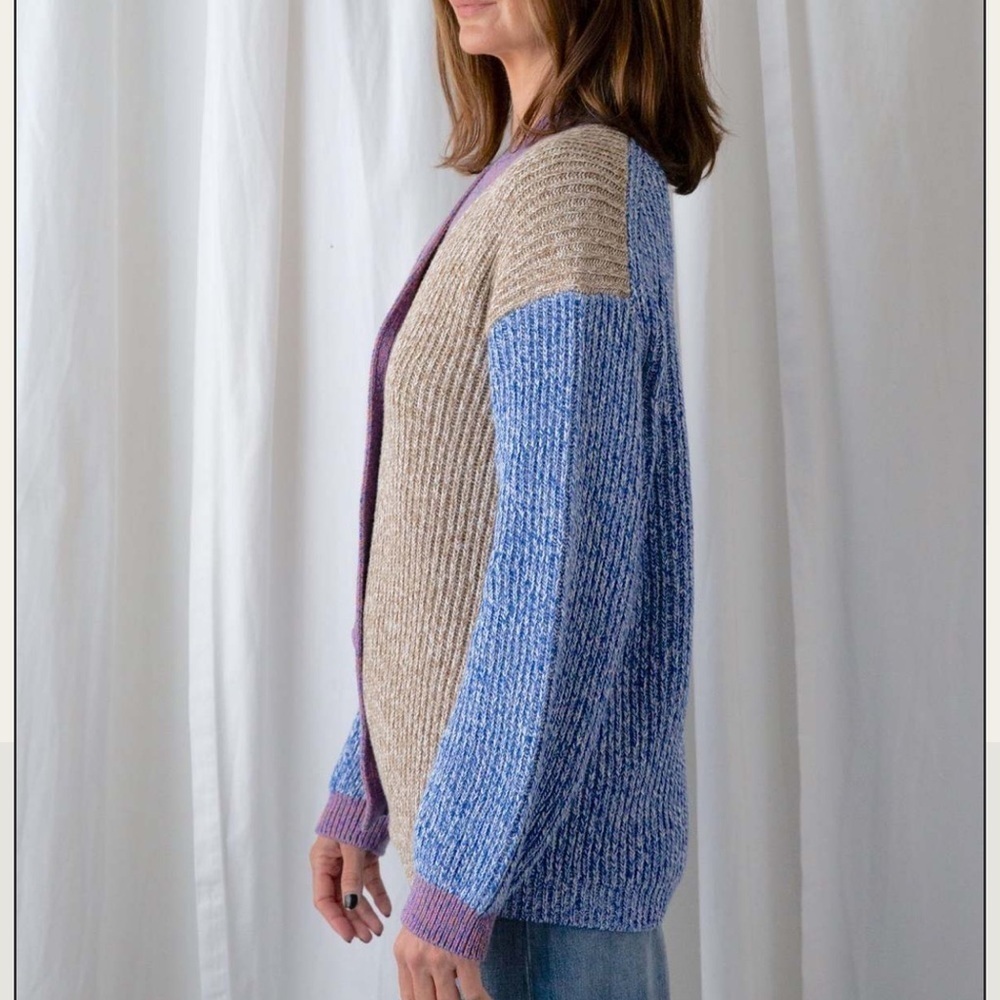 Closed Color-Block Rib Knit V-Neck Cardigan - Size XS - Picture 8 of 8